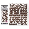 Stiffie STIFFIE Whipline White/Espresso Brown 3" Boat & PWC Registration