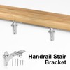 RealPlus Handrail Bracket 3" Staircase Hand Rail Brackets Wall Mounted