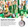 Haofy Water Pressure Gauge, Universal Water Pressure Gauge Iron and