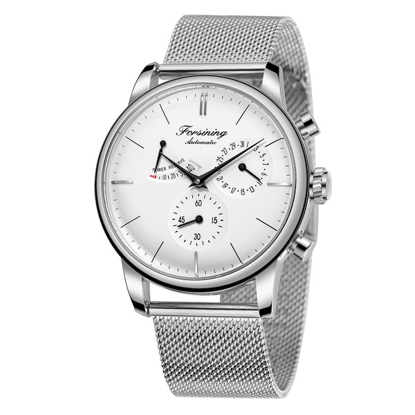 BOLYTE Mens Automatic Watch with Power Reserve Indicator Male Mechanical