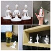 OwMell Lot of 4 Meditation Yoga Pose Statue Figurine Ceramic
