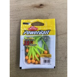 Berkley PowerBait 3" scented Mice Tails Orange Silver/Chartre