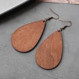 Stocking Stuffers Holiday Outfits for Women 2024 Western Earrings Cow Earrings for Women Boho Cowboy Earrings Leatherette Wooden Drop Earrings Teardrop Dangle Earrings Vintage Floral Earrings Western Vintage Earrings for Girls Gifts