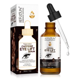 Caffeine Eye Serum,Dark Circles Under Eye Treatment for Women with Vitamin C,Hyaluronic Acid, Collagen,Anti Aging Eye Serum Reduces Puffiness, Eye Bags, Wrinkles and Fine Line