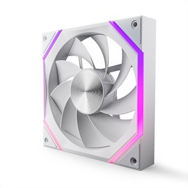 AsiaHorse RGB PC Fan 140 mm Reverse Case Fan [HDB] 89.77 CFM/1800 RPM/3.24 MMH2O ARGB Fan 5V3PIN ARGB and 12V4PIN PWM Fan, 50,000 Hours Life NyotaMega-A14-R-White