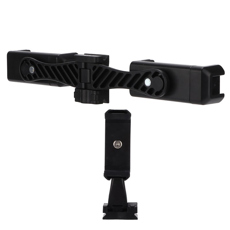 Cell Phone Double Clip Stand Mount Adjustable Tablet Hands Free