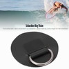 Stainless Steel D-Ring Patch Waterproof PVC Patch 6.5cm Diameter