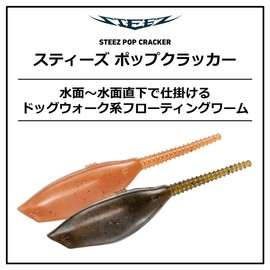 DAIWA STEEZ Pop Cracker 3.1 Bath Worm, Black