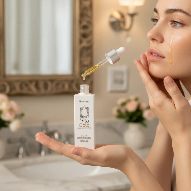 Sérum Facial Healzner Vita Gold Rejuvenecedor Vitamina C 30m