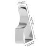WOWOWO Table Cloth Clips 4Pcs Stainless Steel Table Cloth Tablecloth