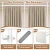 Bonpally Room Divider Curtain Rod, No Drilling Tension Rod for