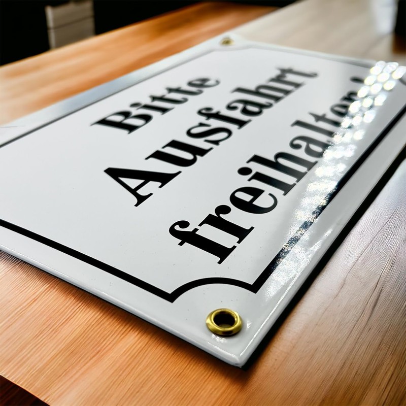 Sosenco Bitte Ausfahrt freihalten Sign - 15 x 25 cm