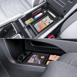 TACOBRO Center & Lower Console Organizer Tray Combo for Nissan Pathfinder