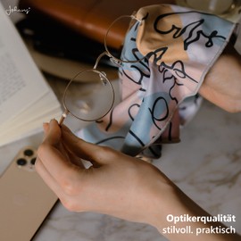 Johans® XXL Microfibre Cloth, Optician Quality, 30 x 30 cm, for Cleaning Glasses, Smartphones, Tablets, Cameras, Glasses Cleaning Cloth, Display Cloth (Faces)