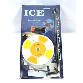 Ice Fishing Fish House Fishouse Glow in The Dark Rattle Reel Wheel Wall Ceiling Mount (Glow in The Dark)