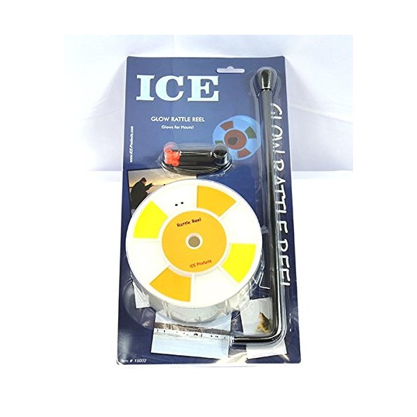 Ice Fishing Fish House Fishouse Glow in The Dark Rattle