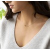 ASCOMY Dainty Sideways Cross Pendant Necklaces for Women 14k Gold