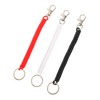KOMBIUDA 3pcs Wrist Lanyard Keychain Spring Key Chain Clasp Hook