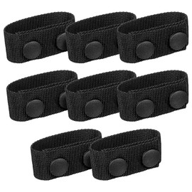 Meyeyaia 8 Pcs Nylon Belt Keepers with Double Snaps,Duty Belt Keepers for 2"/2.25" Wide Police Belt Keepers Law Enforcement Accessories Tactical Gear Security Tactical Belt Keeper