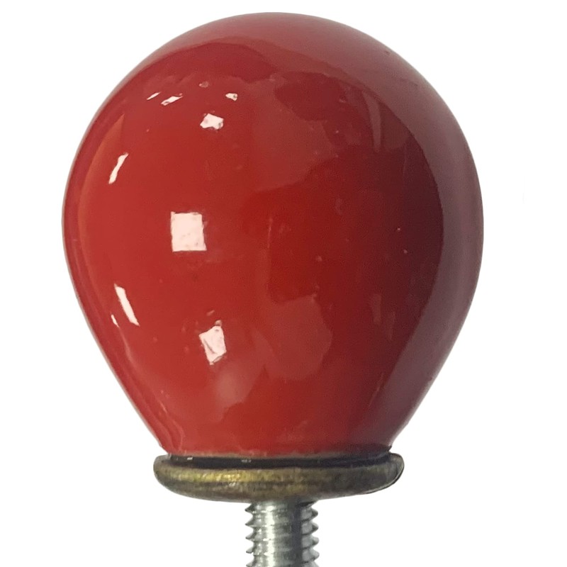 FarBoat 10Pcs Small Ceramic Round Dresser Knobs Pulls Decorative Procelain