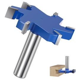 Slab Flattening Router Bit 1/2 Shank, 2-1/2" Cut Dia, 6 Flute Surfacing Router Bit Efficient Slab Flattening Multifunctional Planing for Solid Wood Density Board Laminate