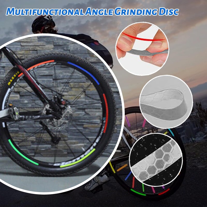 Yeria Bicycle Spoke Reflectors, Reflectors Bicycle, Reflector Stickers for Bicycle,