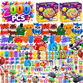 2000 PCS Party Favors for Kids,Bulk Fidget Toys,Goodie Bags Stuffers, Treasure Box Toy for Classroom Prizes, Birthday Gifts, Stocking Pinata Filler Stuffers