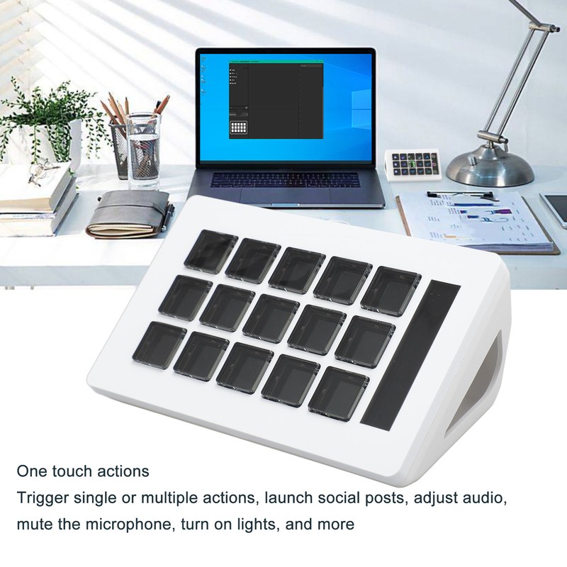 15 Key Visual Keyboard Professional Macro Keyboard LCD Custom Keyboard