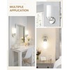 Emak Brushed Nickel Sconces Wall Lighting, Modern Vanity Lights with