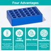 Aluminum Cooling Block - 60 Well PCR Tubes Cooler,24-Well for