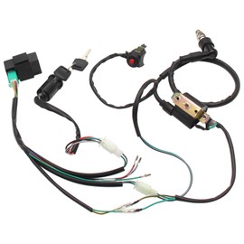 Lifan YX Complete Kick Starter Engine Wiring Wire Harness Loom CDI Coil Kit for 50cc 110cc 125cc 140cc 150cc Pit Dirt Trail Pro Bike