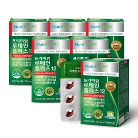 Nutri-D Day Premium Lutein Plus 12, 30 tablets, 6 units / 뉴트리디데이 프리미엄 루테인 플러스 12, 30정, 6개