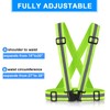 SAWNZC Reflective Vest Running Gear 2Pack, Adjustable Safety Vest Outdoor