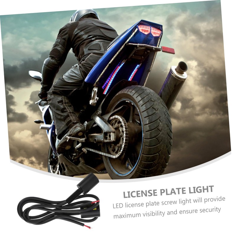 Ciieeo 2pcs LED License Plate Light for Car Motorcycle Durable