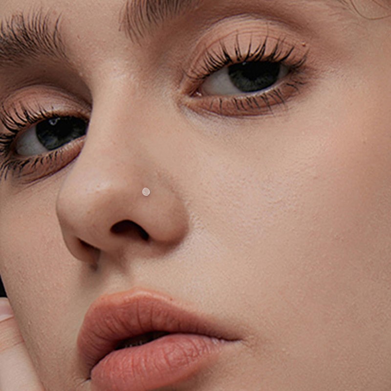 AceFun 18g Clear Nose Studs for Work School L Shape