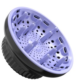 Universal Portable Blow Dryer Diffuser for Curly and Natural Wavy Hair, Hair Dryer Diffuser for Curly and Natural Wavy Hair (Black&Purple)