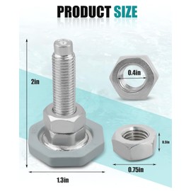 Washing Machine Leveling Legs Fit for LG Front Load Washers Galvanized Rust Resistant Noise Reduction Silent Adjustable 2in Base Replace AFC72755401 4 Pcs