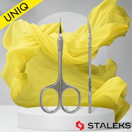 STALEKS PRO UNIQ Professional Cuticle Scissors “Ballerina” Uniq 10 Type 4 SQ 10/4