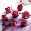 DNDND Matt Red DND Metal Dice, DNDND 7 PCS Heavy
