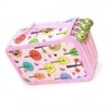 Large Pencil Case Cartoon Pink 4 Tiers 72 Holes Impact