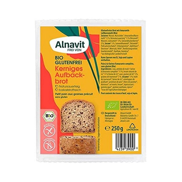 Alnavit Organic Bread 250g