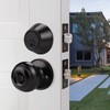 Probrico 2 Pack Entry Door Knob with Double Cylinder Deadbolt,