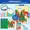Decorably 20 Pack 5x7in Funny Christmas Cards Set with Envelopes