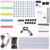 Basic Electronic Starter Kit for Arduino Breadboard Power Jumper Wires