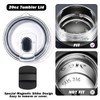 2Pcs 20oz Magnetic Tumbler Lid with 4Pack Magnetic Sliders, Replacement