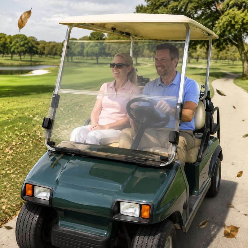 Folding Golf Cart Windshield for Club Car DS 1982-2000.5 -