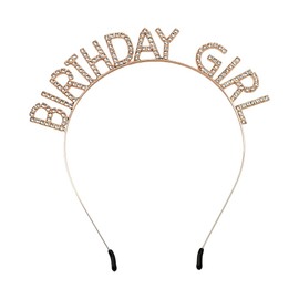 Birthday Girl Headbands for Women Girls Happy Birthday Crown for Teen Girl Bling Birthday Party Decoration for Women Happy Birthday Princess Crown Birthday Christmas Accessories Crowns Gold Headband