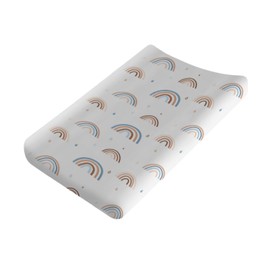 Cute Boho Rainbow Changing Pad Covers Cute Rainbow Drops Colorful Baby Changing Table Pad Cover for Boys Girls Soft Breathable Stretch Changing Pad Sheets 32''x16'' Drops