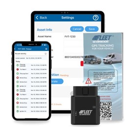 FLEETBridge FVT- 1230 Plug & Play Vehicle GPS Tracker, 4G LTE Canada & US (US Roaming Included), 1 Year Device Warranty. Virtual Ignition Detection