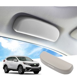 GAFAT Car Sunglasses Holder Glasses Case for Hondα HR-V CR-V Civic Accord Jazz Vezel 2017-2024 2025, HRV 2024 Organiser Storage Box, HRV 2023 Accessories (Grey)